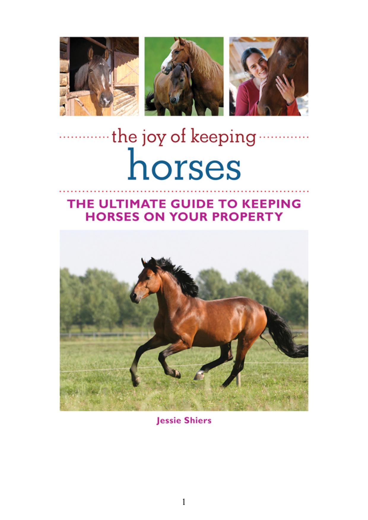 joy of keeping horses, the jessie shiers joy of keeping horses, the jessie shiers